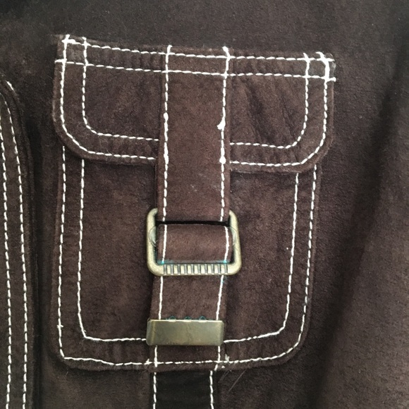 Vintage Guess Leather Suede Jacket - Picture 3 of 8